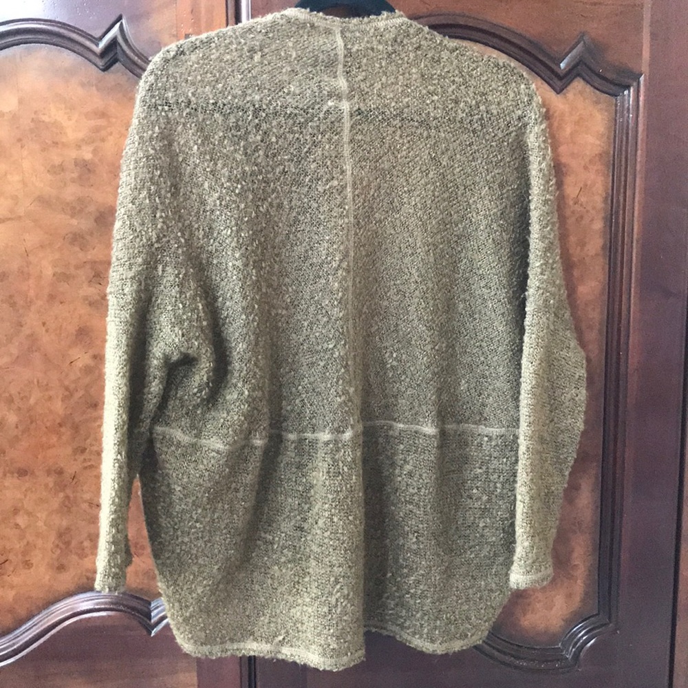 Sparkle & Fade Uo Khaki Open Front Cardigan - image 2